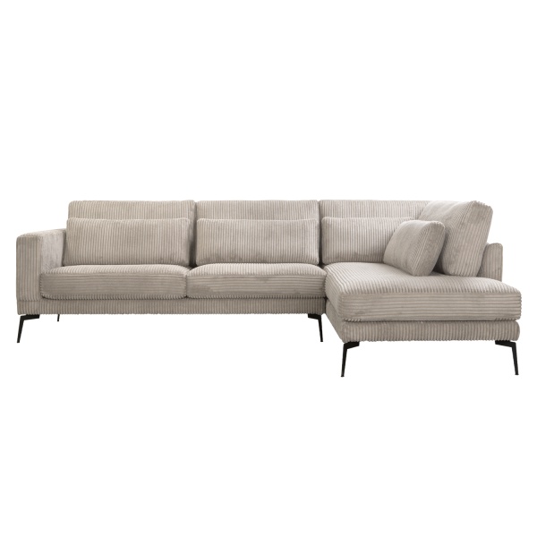 Hoekbank Roberto Ribstof Beige