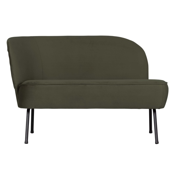 Vogue Lounge Fauteuil Links Fluweel Onyx