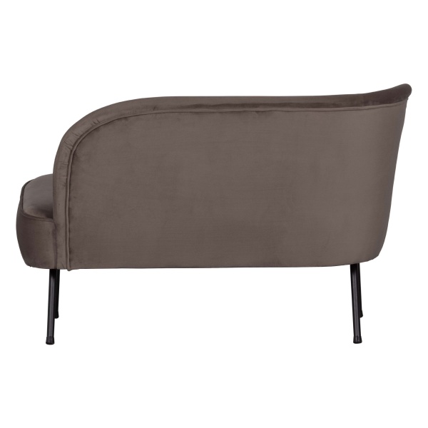 Vogue Lounge Fauteuil Links Fluweel Nougat