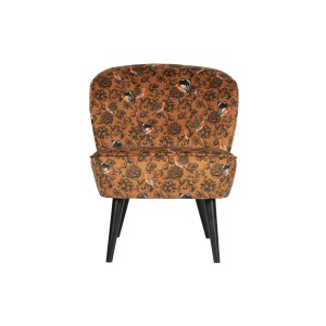 Sara Fauteuil Fluweel Fenix Print