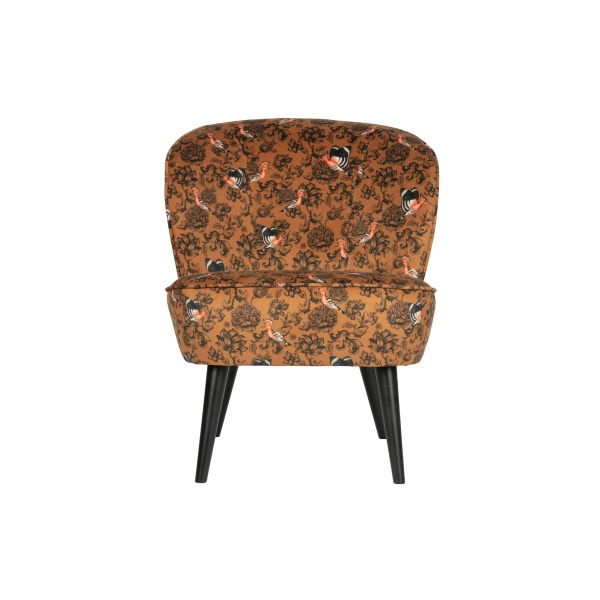 Sara Fauteuil Fluweel Fenix Print