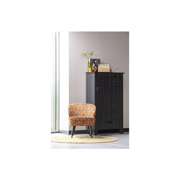 Sara Fauteuil Fluweel Fenix Print