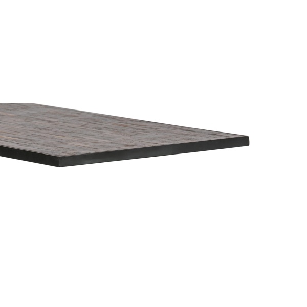 Tablo Tafelblad Teak/metaal 200x90
