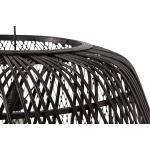 Moza Hanglamp Bamboe Zwart 70x70cm