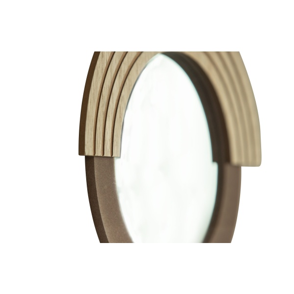 Hailey Spiegel Rond 29cm Naturel