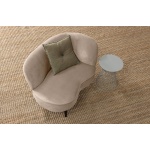 Sara Lounge Fauteuil Rechts Fluweel Khaki
