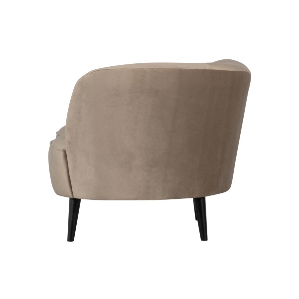 Sara Lounge Fauteuil Rechts Fluweel Khaki
