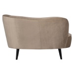 Sara Lounge Fauteuil Rechts Fluweel Khaki