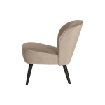 Sara Fauteuil Fluweel Khaki