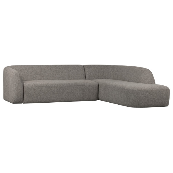 Sloping Hoekbank Rechts Grijs Melange