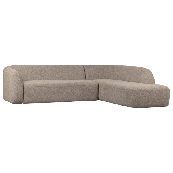 Sloping Hoekbank Rechts Naturel Melange
