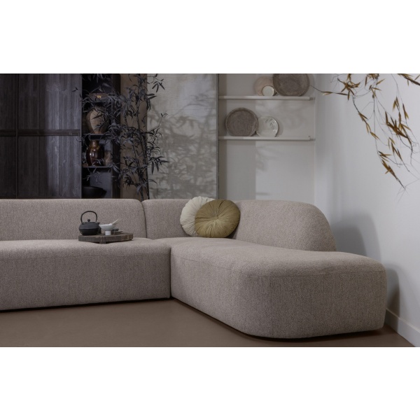 Sloping Hoekbank Rechts Naturel Melange