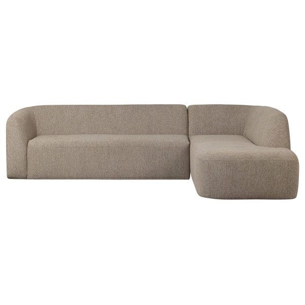 Sloping Hoekbank Rechts Naturel Melange