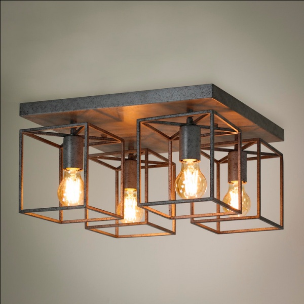 Plafondlamp 4L Cubic