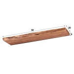 Wandplank Massief Edge 90