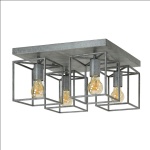 Plafondlamp 4L Cubic