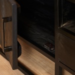 Tv meubel Denver Black 180 cm Mangohout