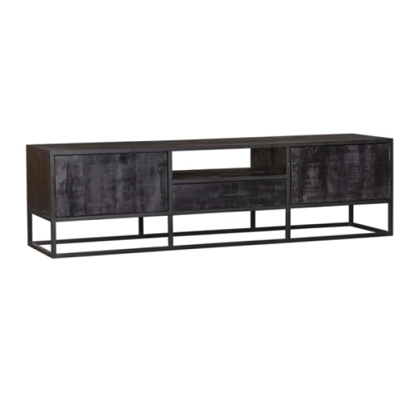 Tv meubel Denver Black 180 cm Mangohout