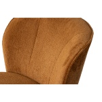Sara Fauteuil Structure Velvet Cognac