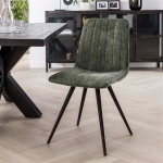 Stoel velvet straight stitch / Mosgroen velours