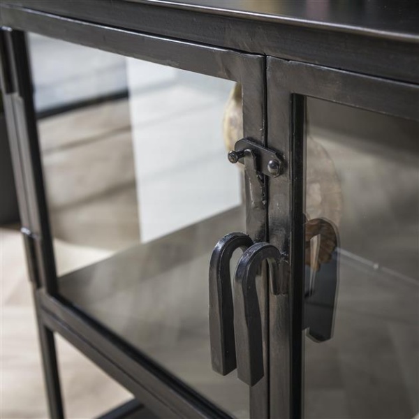 Dressoir Ruff metal open vak / Gun metal