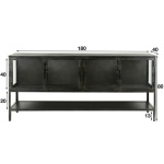 Dressoir Ruff metal open vak / Gun metal