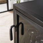Wijnkast Ruff metal / Gun metal