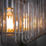 Hanglamp trax 120cm / Oud zilver