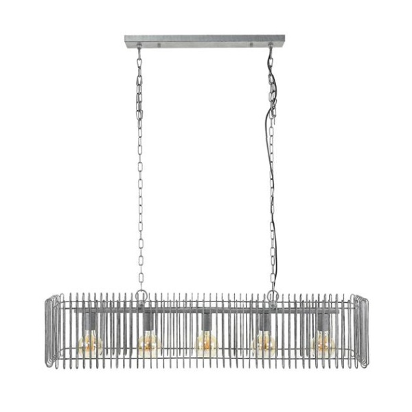 Hanglamp trax 120cm / Oud zilver