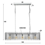 Hanglamp trax 120cm / Oud zilver