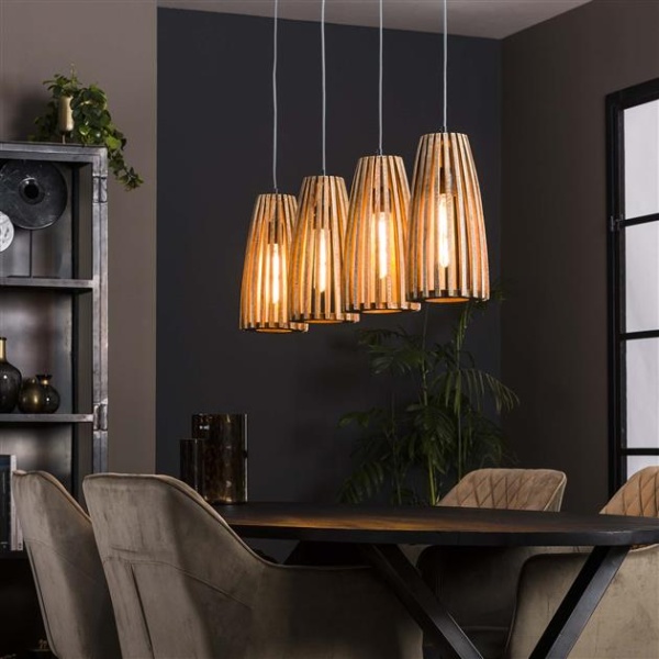 Hanglamp 4L launch / Massief mango naturel