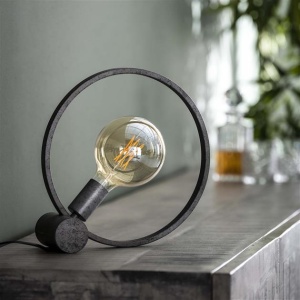 Tafellamp 30 circular / Oud zilver