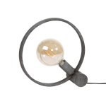 Tafellamp 30 circular / Oud zilver