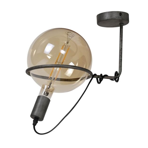 Plafondlamp 1L saturn voor 20 lichtbron / Oud zilver
