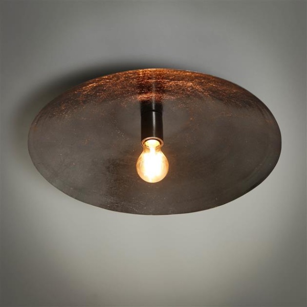 Plafondlamp shield 50 / Zwart nikkel