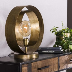 Tafellamp rotar / Oud goud