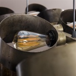 Hanglamp 8L rotar / Oud zilver