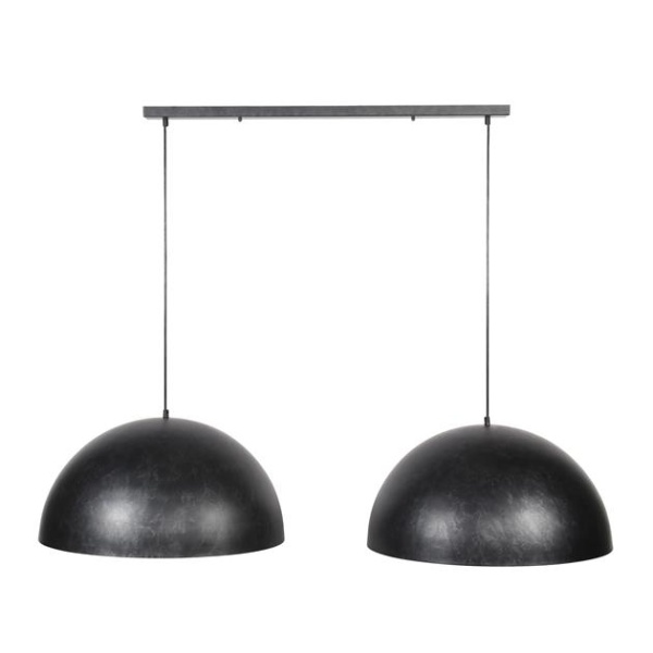 Hanglamp 2x 60 Dome / Charcoal