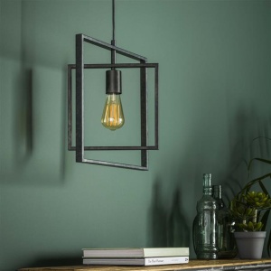 Hanglamp 1L Turn square / Charcoal