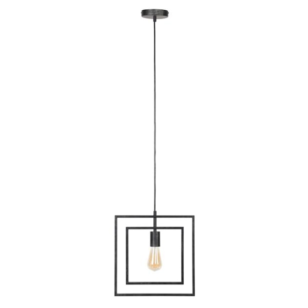 Hanglamp 1L Turn square / Charcoal