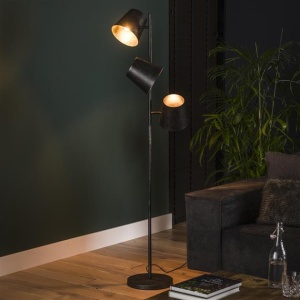 Vloerlamp 3x 18 Kinetic / Charcoal