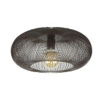 Plafondlamp 43 copper twist / Zwart nikkel