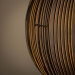 Hanglamp 70 copper twist / Zwart nikkel