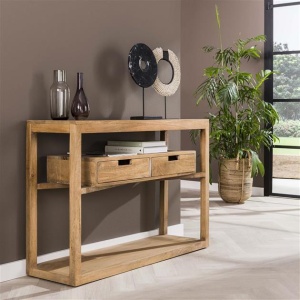 Haltafel sahara / Massief mango zandkleur