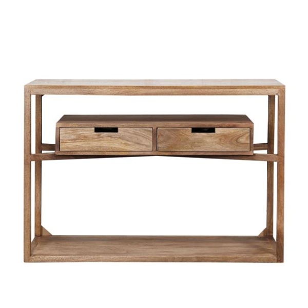 Haltafel sahara / Massief mango zandkleur