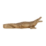 Krokodil deco object klein (Gold)