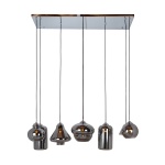 Hanglamp Crosley met 8 verschillende lampen (Silver)