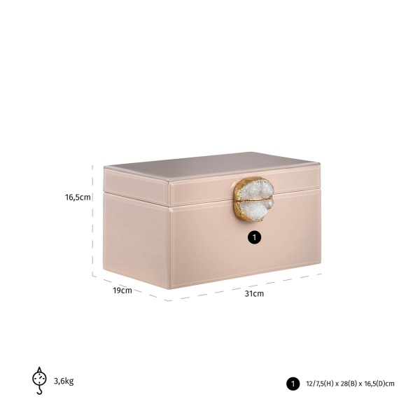 Juwelen box Jeade (Beige)