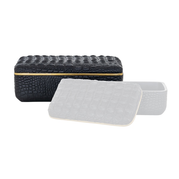 Opberg box Cobe zwart groot (Black)