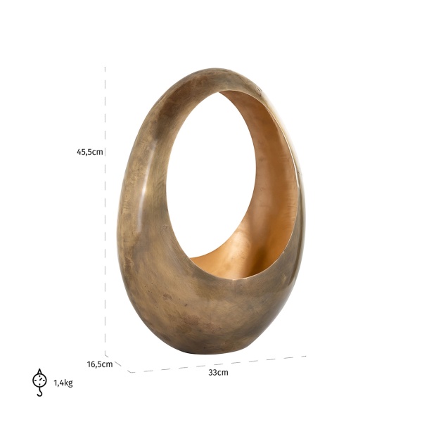Kandelaar Cassia goud medium (Gold)
